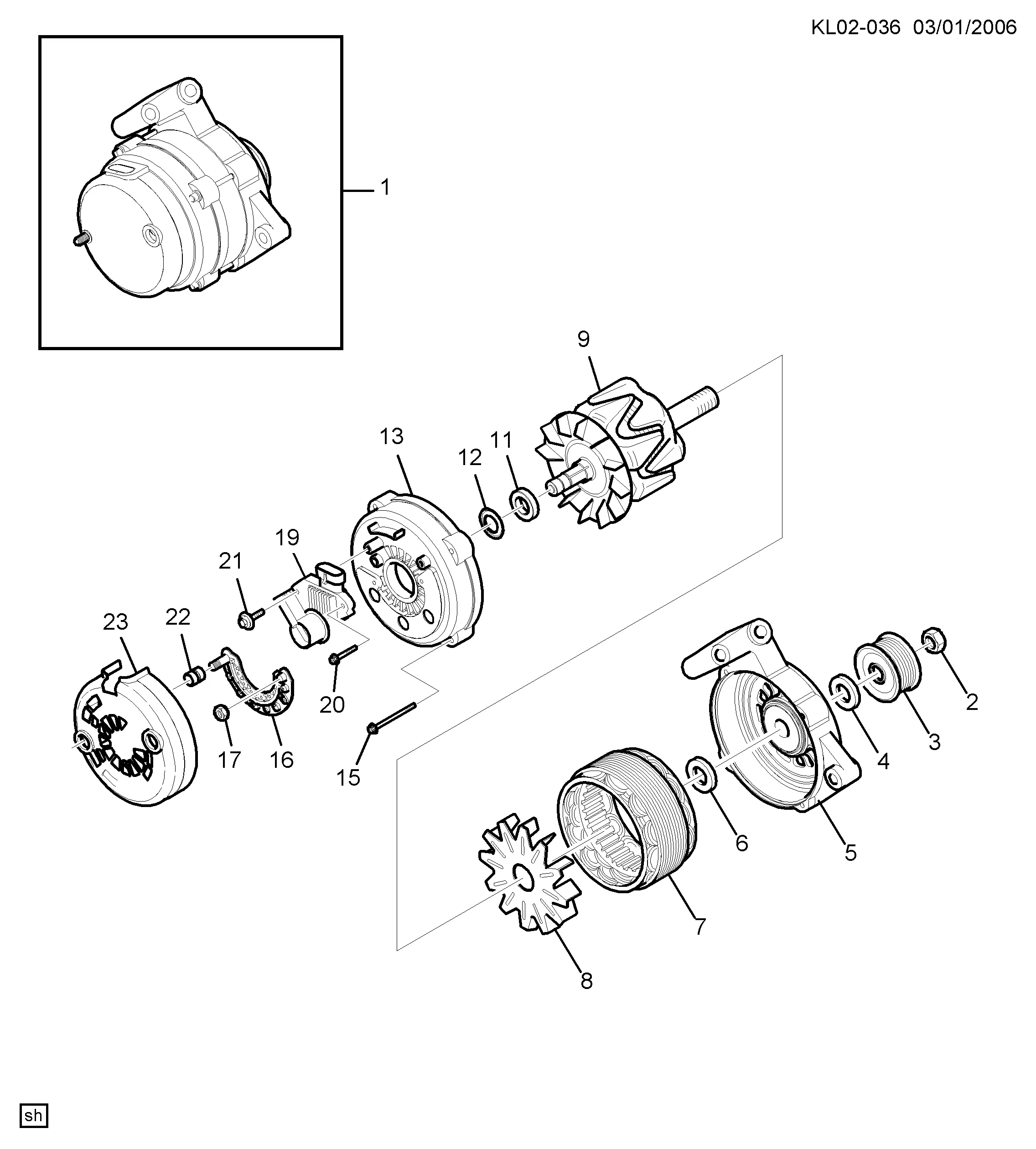 ГЕНЕРАТОР, СБОРКА (LU1/3.2G)