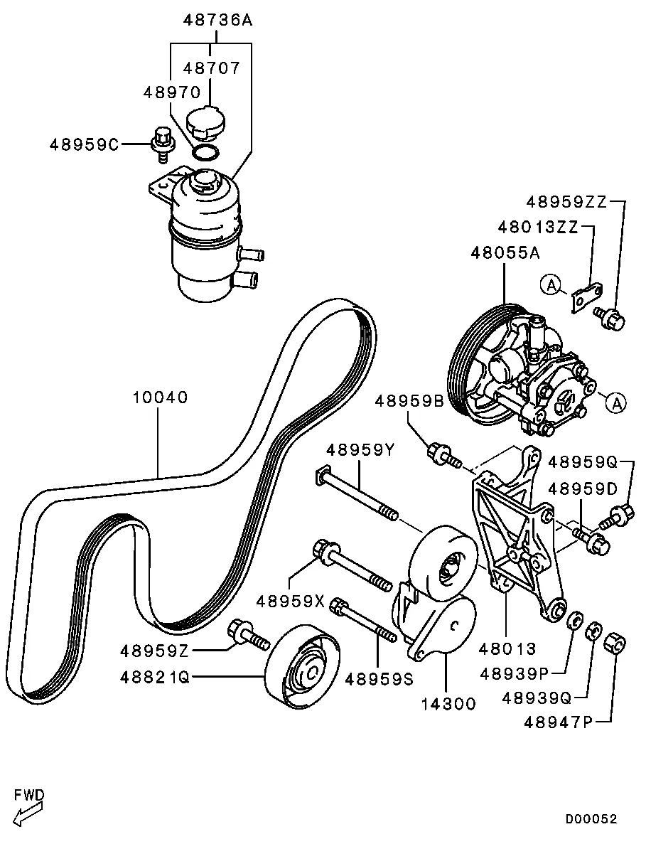 РУЛЕВОЕ УПРАВЛЕНИЕ - НАСОС УСЛИЛ. РУЛ. УПРАВЛЕНИЯ