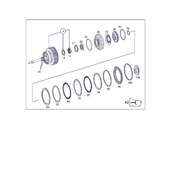 МУФТА K2,(ПРИВОДНОЙ ВАЛ)