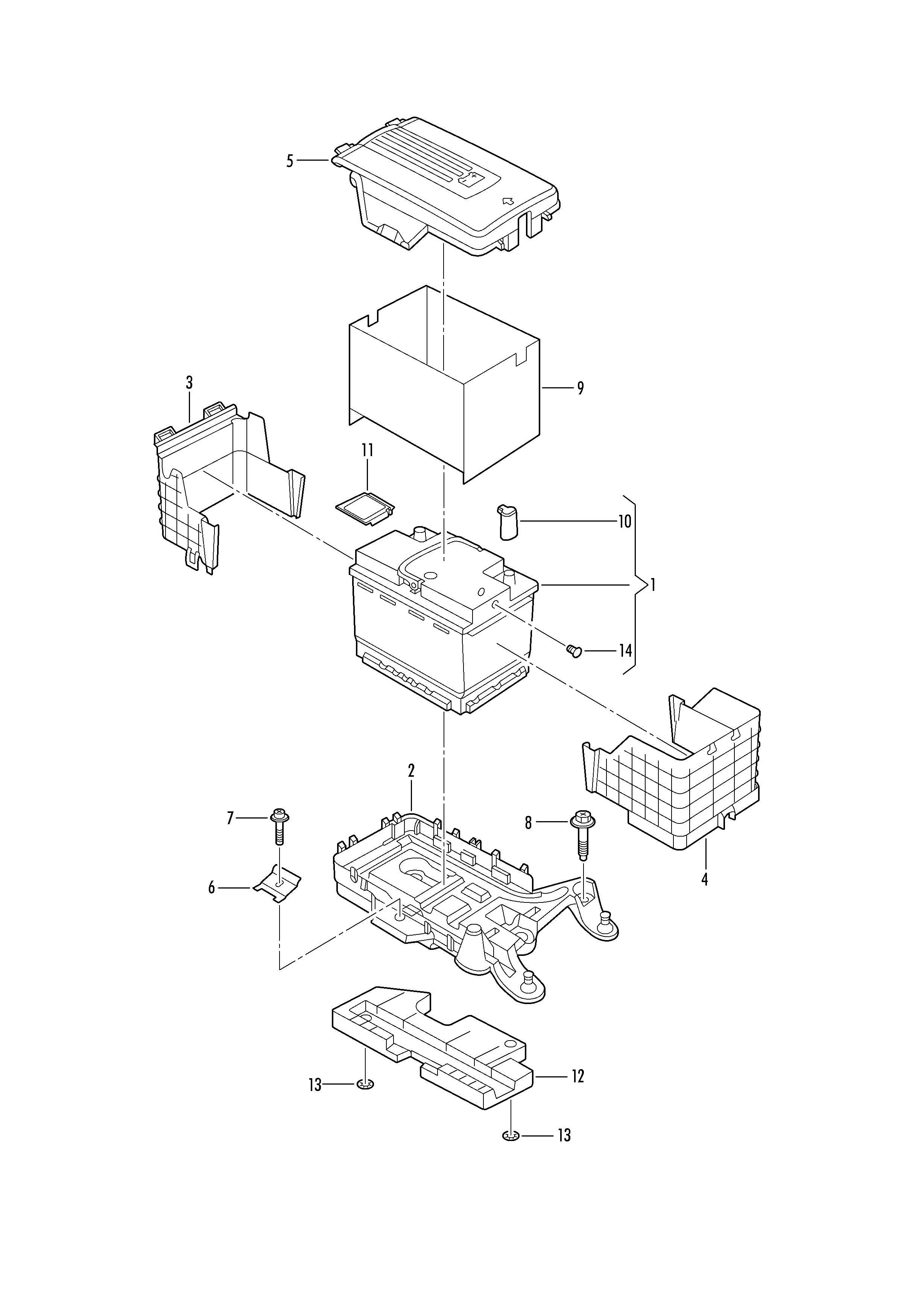 Аккумуляторная батарея Крепление АКБ Защитный чехол АКБ