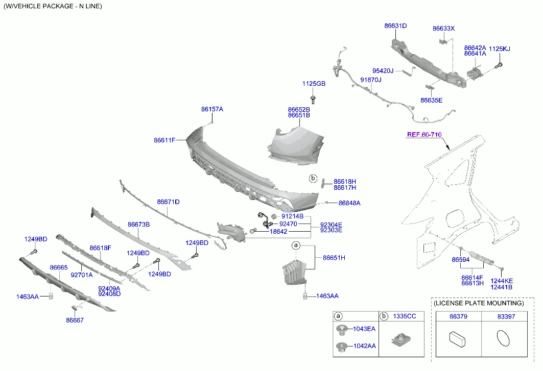бампер задний