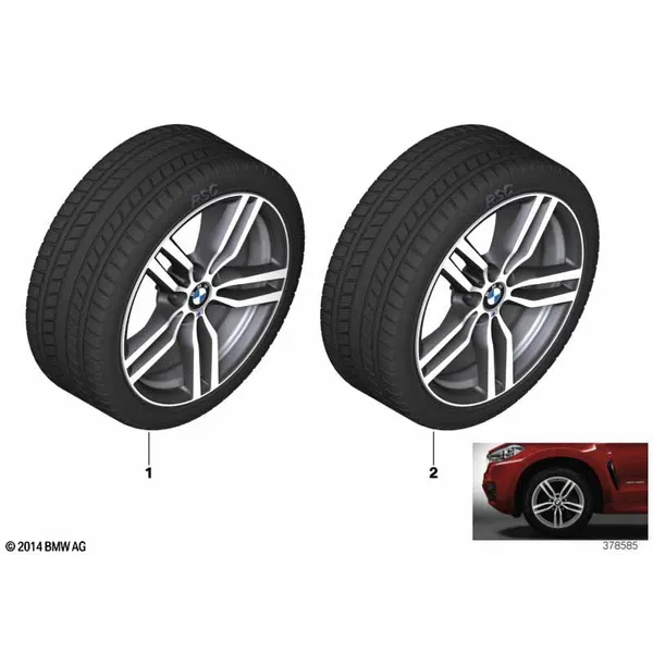 Колесо в сб.зим.M сдвоенн.сп.623M - 19"