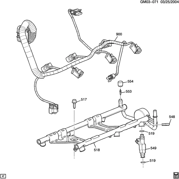 FUEL INJECTOR RAIL (LNJ/3.4F)