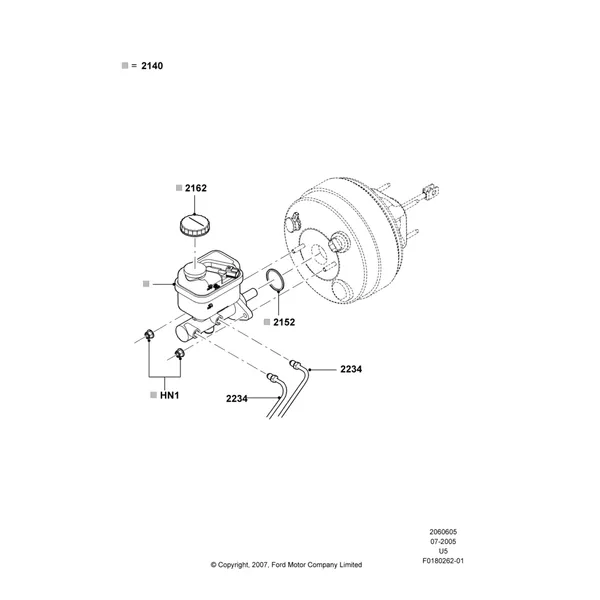 05C - Master Cylinder - Brake System; 19/JUL/2005-16/DEC/2010