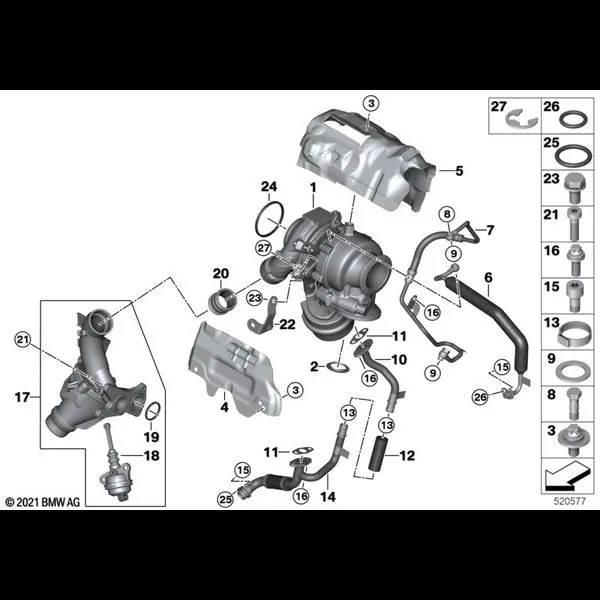 Турбонагнетатель со смазкой