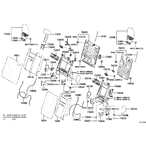 REAR SEAT & SEAT TRACK