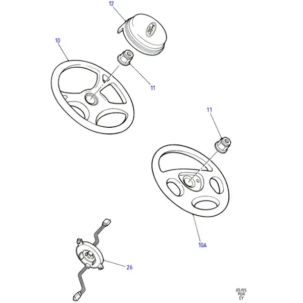 Рулевая колонка и рулевое колесо