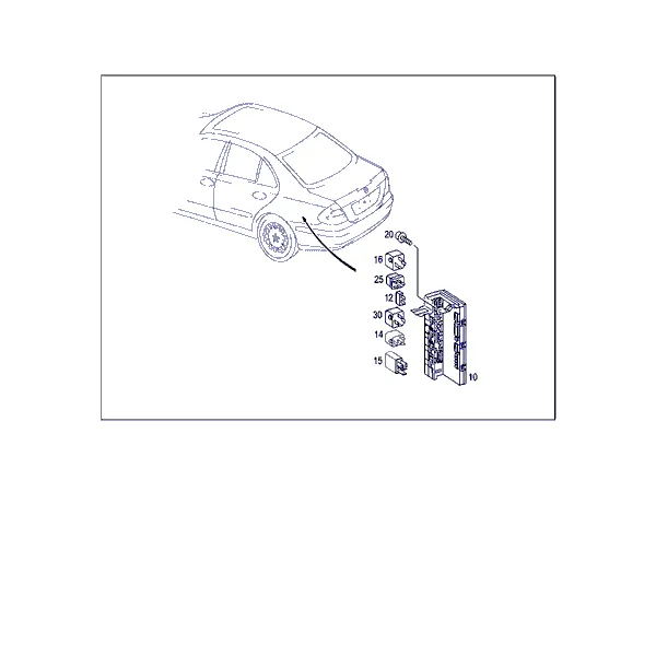 БЛОКИ УПРАВЛЕНИЯ И РЕЛЕ В БАГАЖНИКЕ