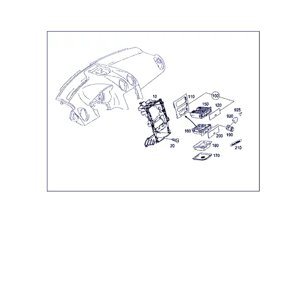 ДЕРЕВ. НАКЛАДКА ПЕРЕДН. ПАНЕЛИ, ВЕЩЕВ. ОТДЕЛЕНИЕ И ПЕПЕЛЬНИЦА