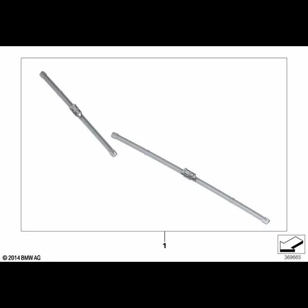 Комплект щеток стеклоочистителя