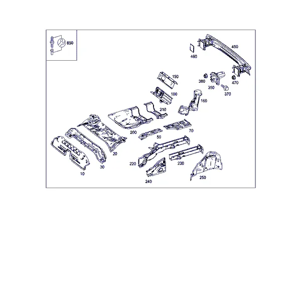 ПОЛ ЗАДН. ЧАСТИ КУЗОВА
