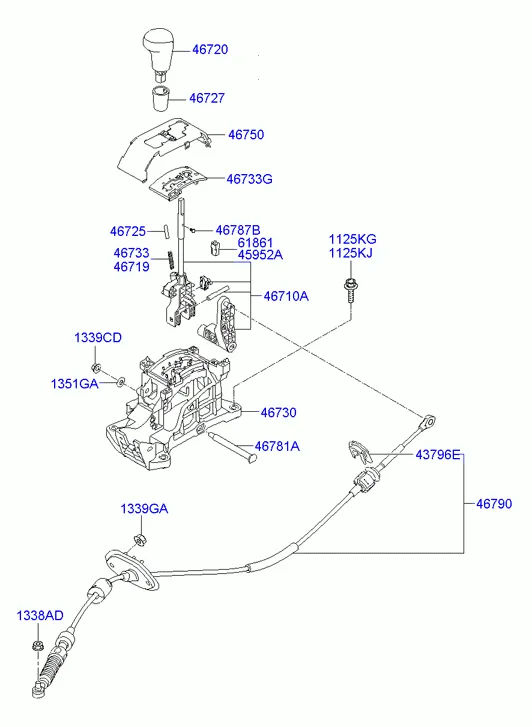 SHIFT LEVER CONTROL (ATM)