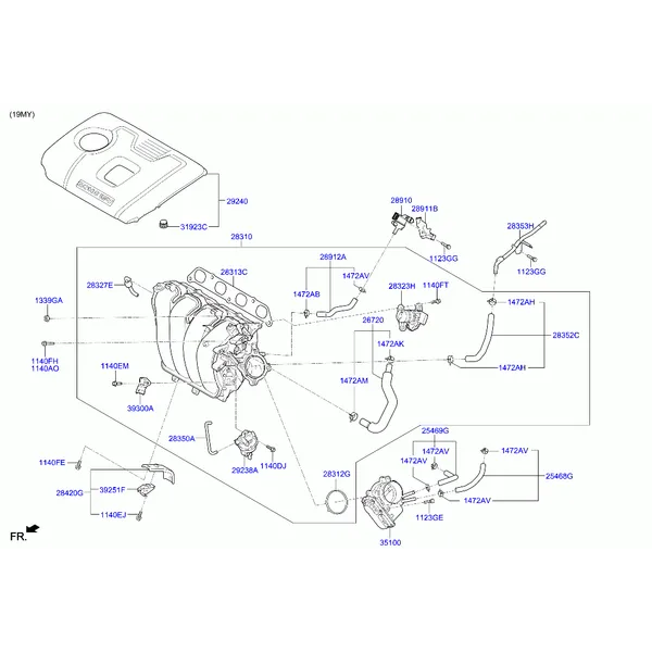 коллектор выпускной двигателя
