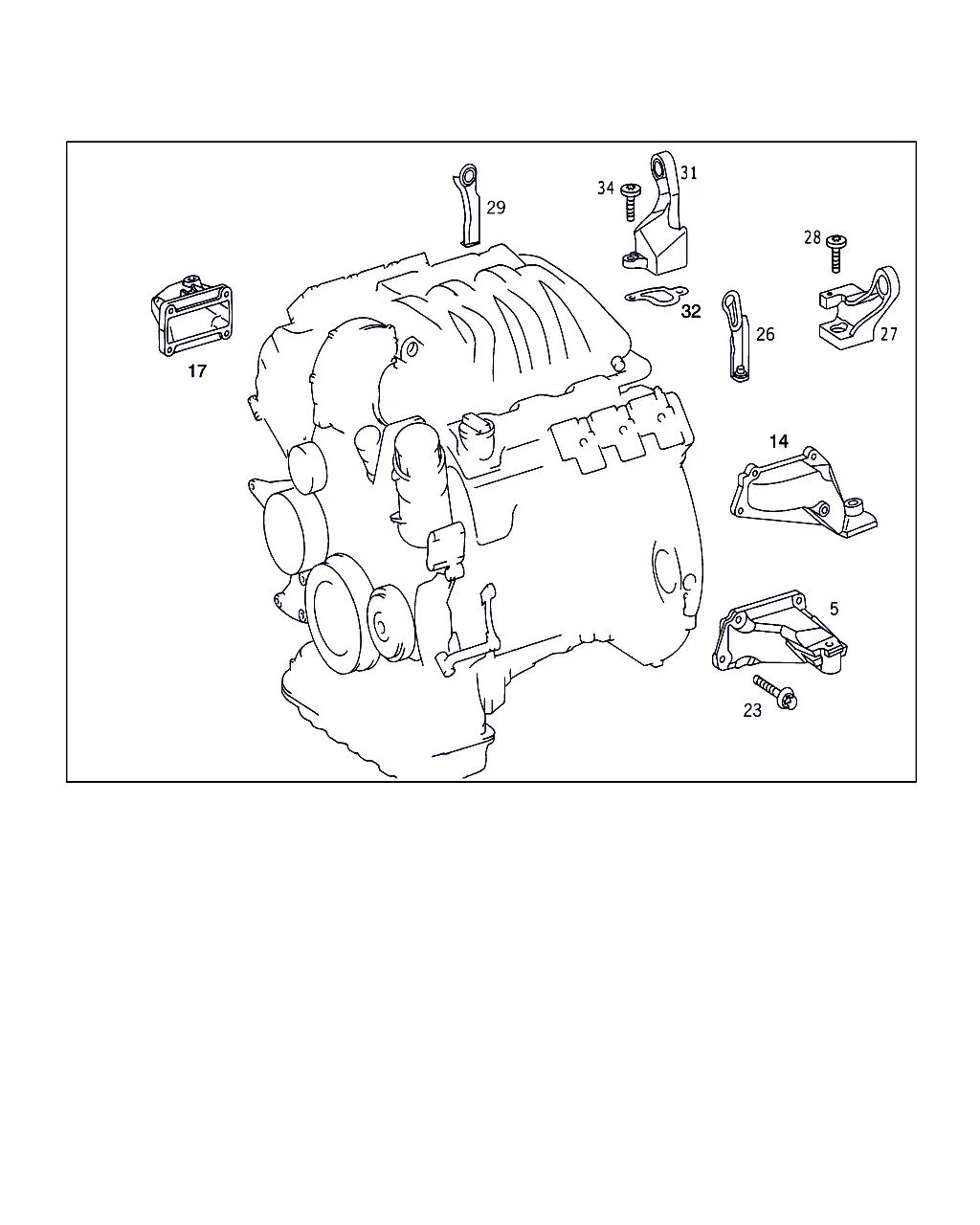 Кронштейн опоры двигателя