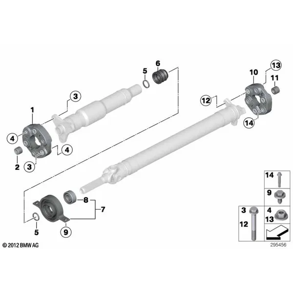 Детали карданного вала, полноприводный
