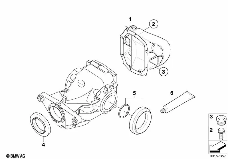 Комплект уплотнителей редукт.задн.моста