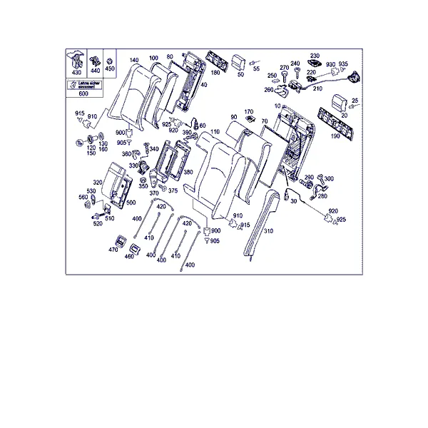 ЗАДНЯЯ СПИНКА ОТКИДНАЯ