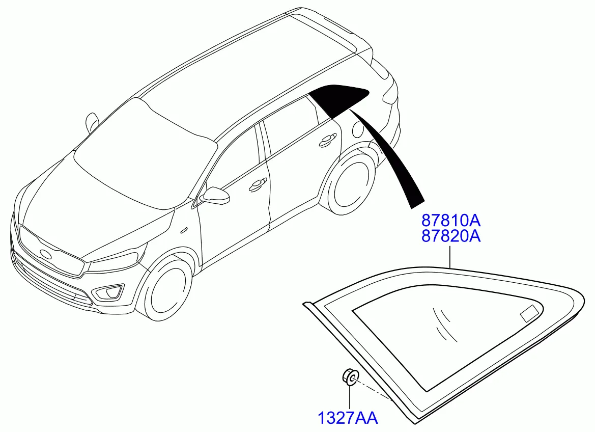 Стекло боковины