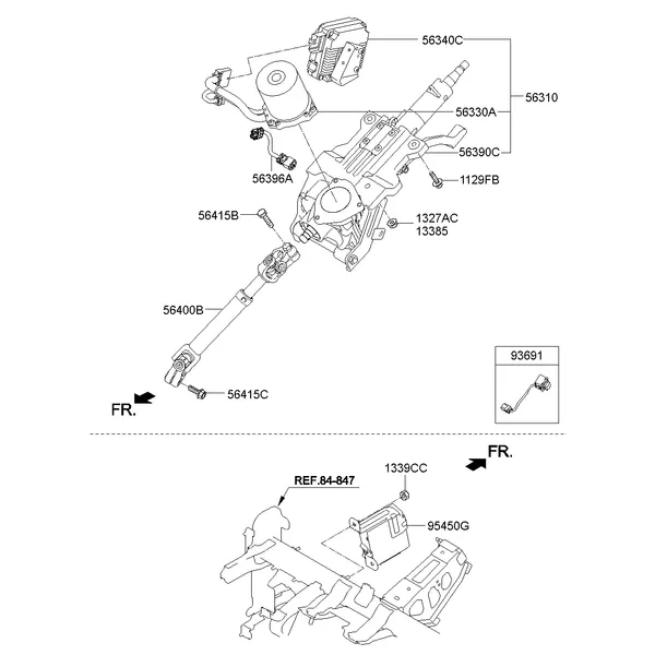 STEERING COLUMN & SHAFT