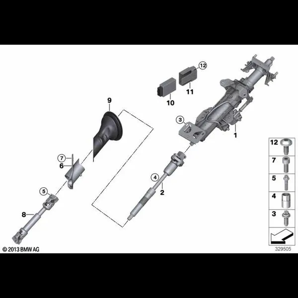 Рулевая колонка электрич./вал рул.упр.
