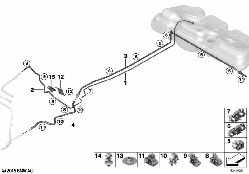 Топливопровод/ элементы крепления