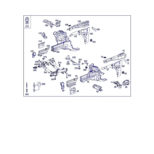 КОЛЕСН. АРКА, КРОНШТ. ПЕРЕДН. МОСТА