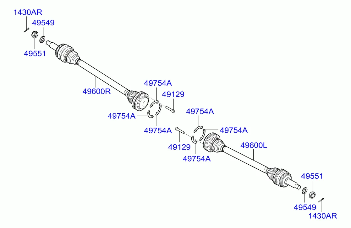 DRIVE SHAFT - REAR
