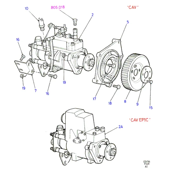 Топливный насос высокого давления, Diesel (AI)