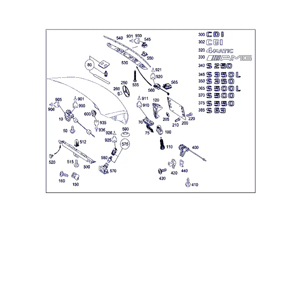 ЗАМОК-ЗАЩЕЛКА КРЫШКИ БАГАЖНИКА, НАВЕСН. ДЕТАЛИ КРЫШКИ БАГАЖНИКА