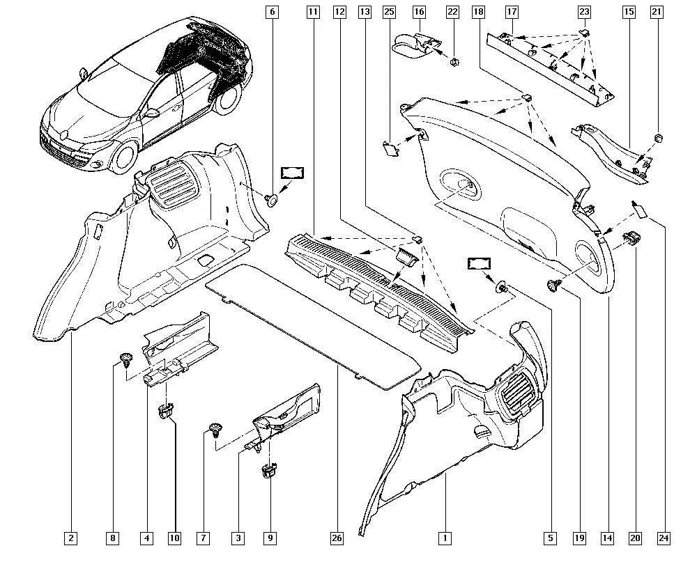 Внутренняя обивка кузова