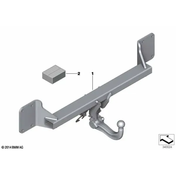 Комплект съемного тягово-сцепного устройства
