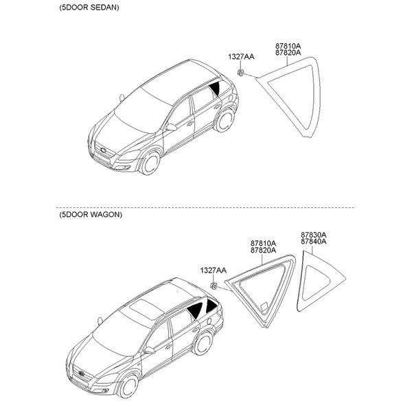 Стекло боковины