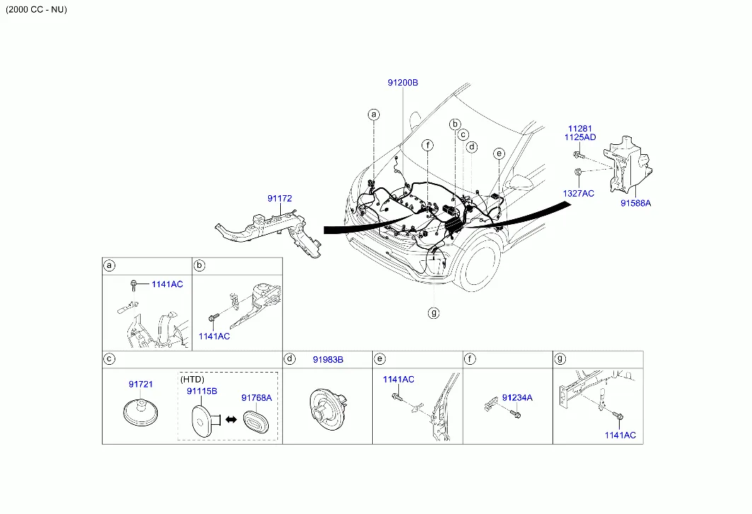 проводка передняя