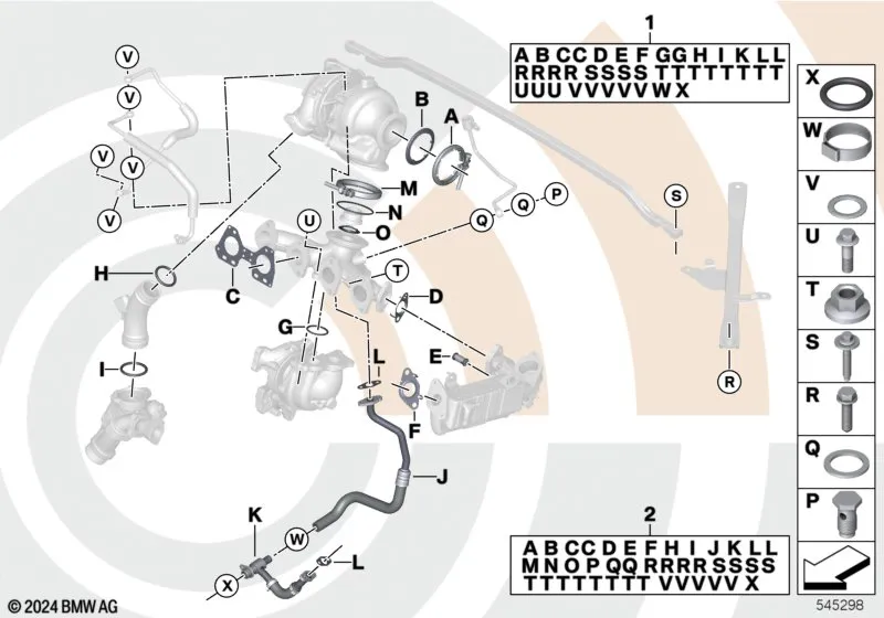Монтажный комплект турбонагнетателя