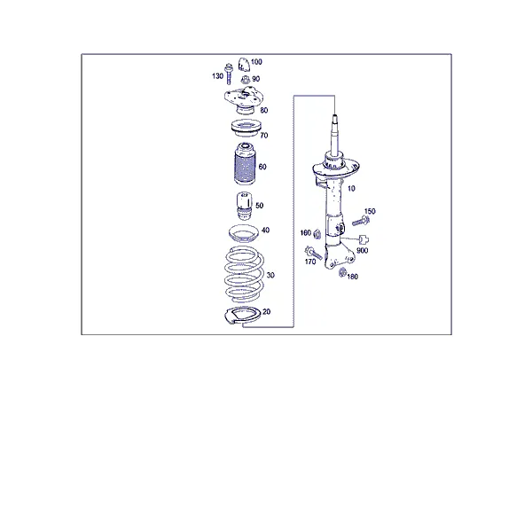 АМОРТИЗ. СТОЙКА ПЕРЕДНЯЯ И ЕЁ КРЕПЛЕНИЕ