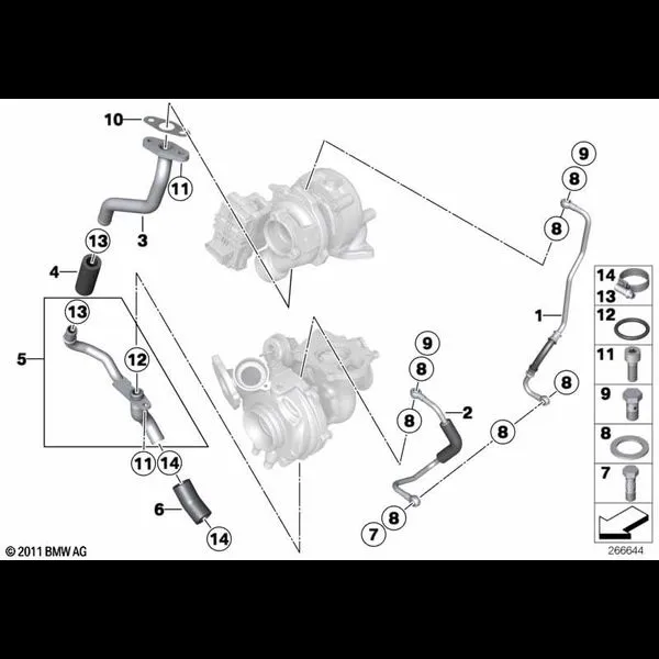 Подача масла турбонагнетателя