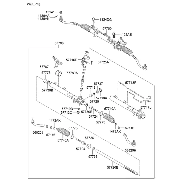 POWER STEERING GEAR BOX; 2