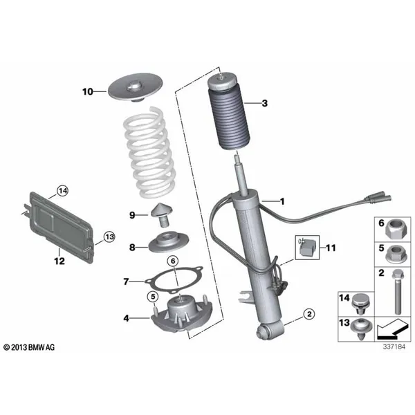Амортизационная стойка Зд/VDC/ЭБУ