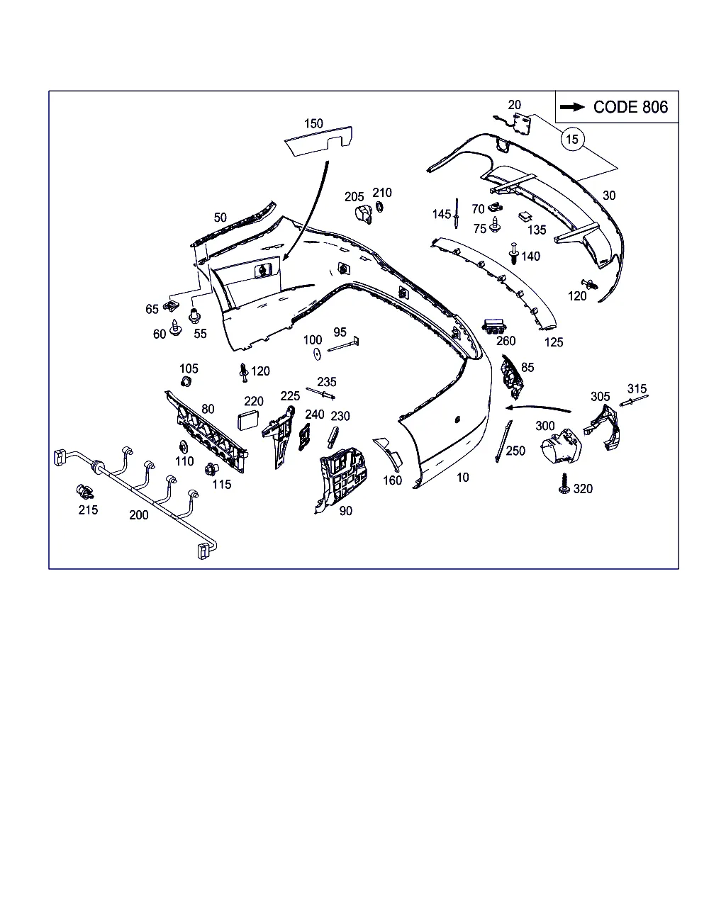 БАМПЕР ЗАДНИЙ