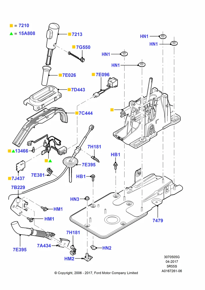 05G - Gear Change-Automatic Transmission, 5 Speed Auto Transmission 5R55S; 07/AUG/2006-16/DEC/2010