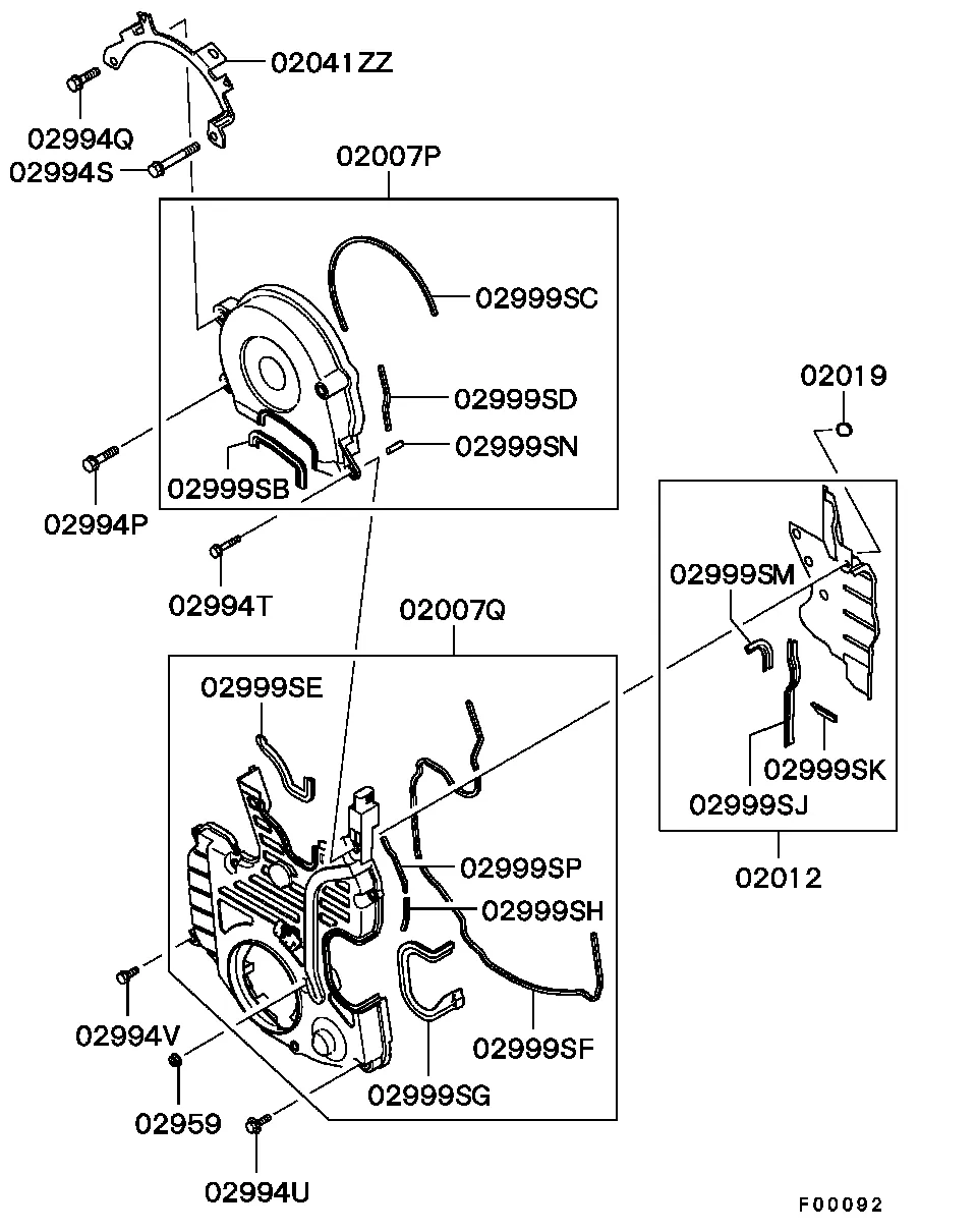 ДВИГАТЕЛЬ - КРЫШКА,ПЛАСТИНА КРЕПЛ.,ПОДДОН