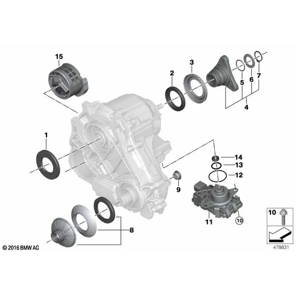 Детали раздаточной коробки ATC 13