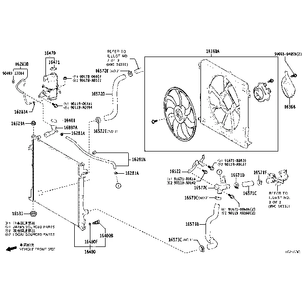 RADIATOR & WATER OUTLET