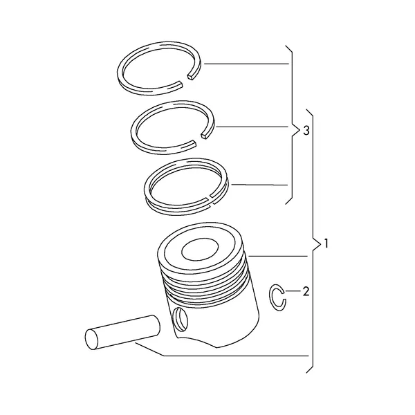 Поршень Поршневое кольцо
