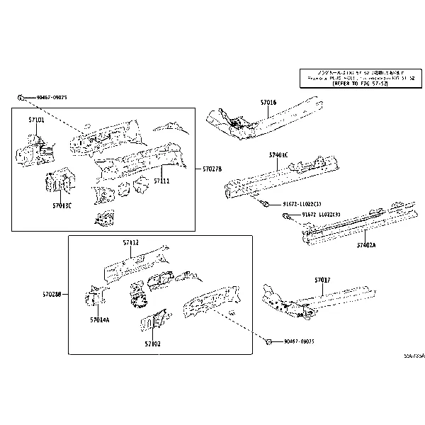 FRONT FLOOR PANEL & FRONT FLOOR MEMBER