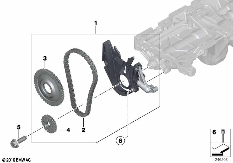 Привод смазоч.системы/масляного насоса