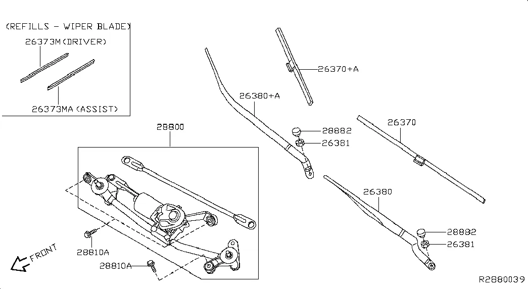 Передний стеклоочиститель