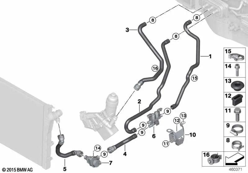 Шланги охлаждающей жидкости
