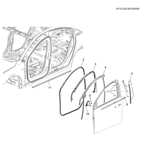 НАЩЕЛЬНЫЕ РЕЙКИ ПЕРЕДНЯЯ ДВЕРЬ