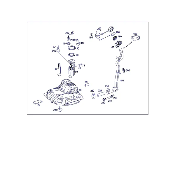 ТОПЛИВНЫЙ БАК С НАВЕСНЫМИ ЭЛЕМЕНТАМИ